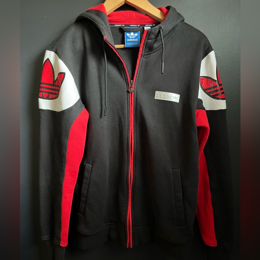 Like New - Adidas hooded zip sweatshirt Men’s Small